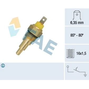 Bilde av FAE 37630 Temperaturbryter, radiator ventilator M 16x1,5
