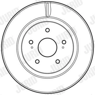 Bilde av JURID 562632JC Bremseskiver 294 25 5 114,3 ventilert belagt uten skruer SUZUKI: Grand Vitara 2 SUV