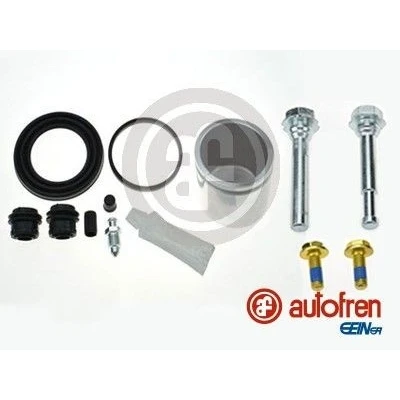 Bilde av AUTOFREN SEINSA D44129S Bremseklave Reparasjonssett styrt forløpsaksel venstre 54 PISTON KIT+GUIDEPINS BMW: X1