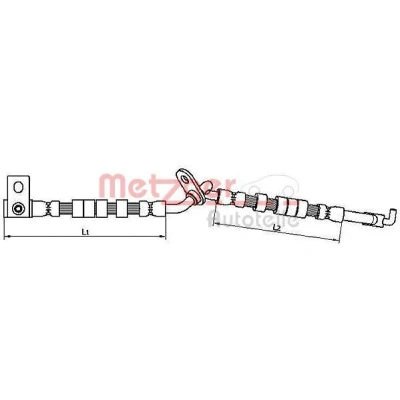 Bilde av METZGER 4110706 Bremseslange 260, 256