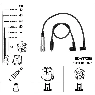 Bilde av NGK 0937 Pluggledninger 5