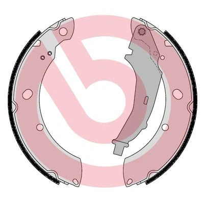 Bilde av BREMBO S 85 544 Bremsesko 228 42 med håndbremsarm