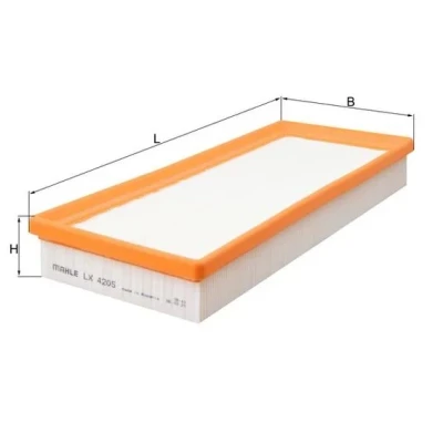 Bilde av MAHLE ORIGINAL LX 4205 Luftfilter 42,3 134 Filterinnsats MERCEDES BENZ: E Klasse T modell, S Sedan, Sedan