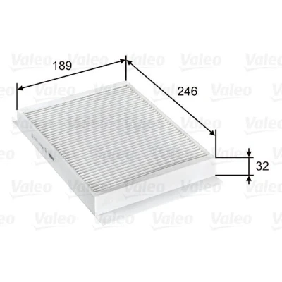 Bilde av VALEO 715751 Kupéfilter Partikkelfilter 258 189 31 CLIMFILTER COMFORT MERCEDES BENZ: E Klasse T modell, ML Klasse, C Sedan