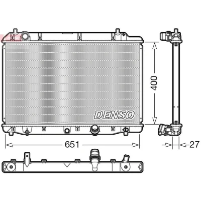 Bilde av DENSO DRM40036 Radiator 400 675 27
