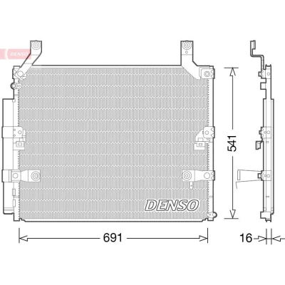 Bilde av DENSO DCN50032 Kondensator med tørker R 134a