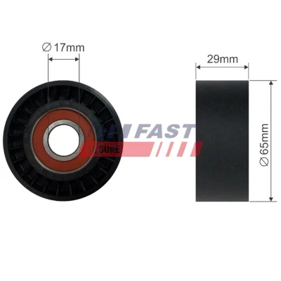 Bilde av Strammerull, kilerem med ribber, alfa romeo,fiat,lancia, 46546374, 55180011, 60815188, 71747798