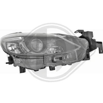 Bilde av DIEDERICHS 5627980 Frontlykter høyre LED, WY21W med motor for høydejustering hovedlys