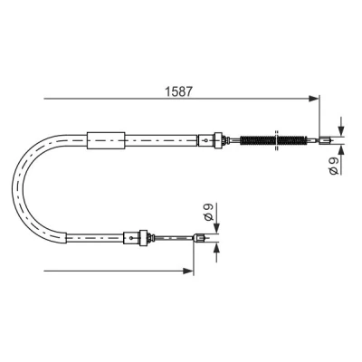 Bilde av Tautrekk, parkeringsbrems BOSCH 1 987 477 965