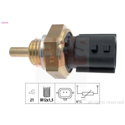 Bilde av FACET 7.3341 Sensor, kjølemiddeltemperatur Made in Italy OE Equivalent