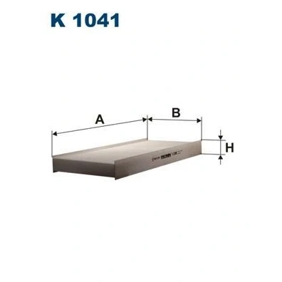 Bilde av FILTRON K 1041 Kupéfilter Partikkelfilter 400 180 40