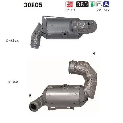 Bilde av AS 30805 Katalysator Euro 6 360mm