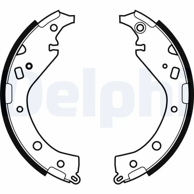 Bilde av DELPHI LS1942 Bremsesko 228mm 42mm TOYOTA: RAV4 II SUV (XA20) 2.0 D 4WD, 2.0, 2.4, 1.8, 4WD 2000 2005