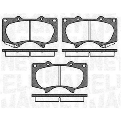 Bilde av MAGNETI MARELLI 363916060409 Bremseklosser med akustisk slitasjevarsel TOYOTA: Land Cruiser Prado 120, 150, HILUX 3 Pick up