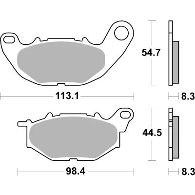 Bilde av BREMBO Sinter, Road Bremseklosser foran 07YA52SA