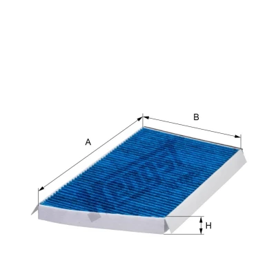 Bilde av HENGST FILTER E970LB Kupéfilter med antibakteriell effekt 337 190 25 MERCEDES BENZ: C Klasse Sedan, T modell, CLK Coupé
