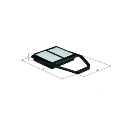 Bilde av MAHLE ORIGINAL LX 1562 Luftfilter 42,0 199 317,5, 199,0 Filterinnsats HONDA: CIVIC 7 Hatchback, FR V