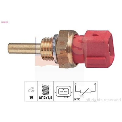 Bilde av EPS 1.830.155 Kjølevæsketemperatursensor Made in Italy OE Equivalent Blå, svart NISSAN: 200SX, TERRANO 2, Laurel