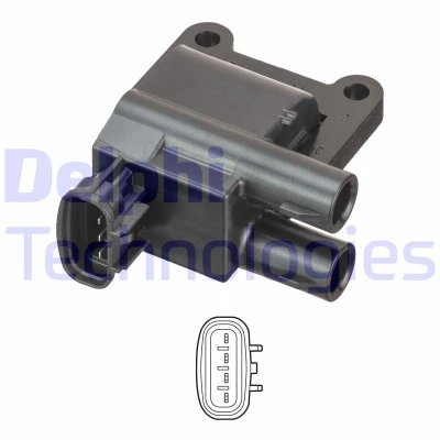 Bilde av DELPHI GN10981 12B1 Tennspole 4 12 TOYOTA: Corolla VIII Liftback