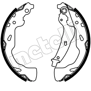 Bilde av METELLI 53 0744 Bremsesko 200,0mm 27mm