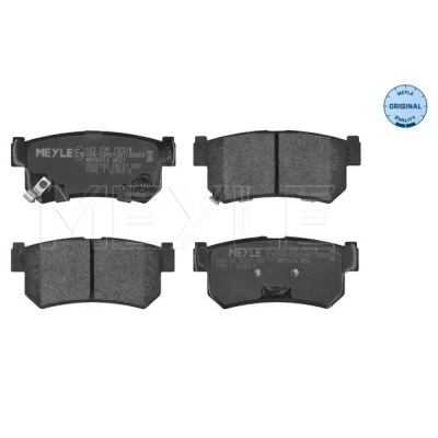 Bilde av MEYLE 025 236 7315/W Bremseklosser ORIGINAL Quality framaksel med akustisk slitasjevarsel antihyle blikk SSANGYONG: Rexton / 2