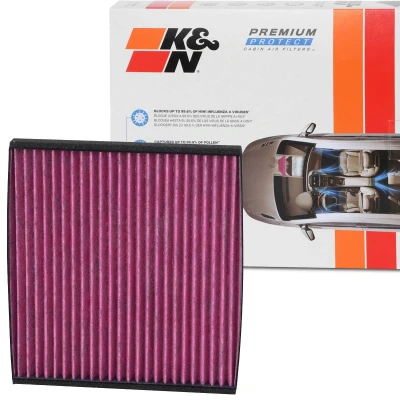 Bilde av K&amp;N Filters DVF5020 Kupéfilter Karbonfilter 215 17 kvadratisk TOYOTA: Yaris I Hatchback, RAV4 II SUV, Verso, SUBARU: Outback III