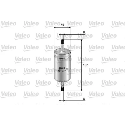 Bilde av VALEO 587027 Drivstoffilter ledningsfilter 8 FORD: FOCUS 3 Turnier, 2 Kombi, 3, VOLVO: V50, C30, S80 II, MAZDA: Hatchback, Sedan