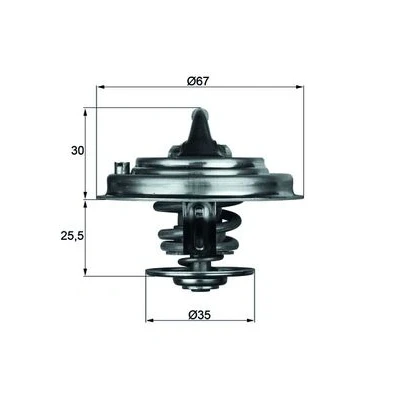 Bilde av Termostat MAHLE ORIGINAL TX 30 92D