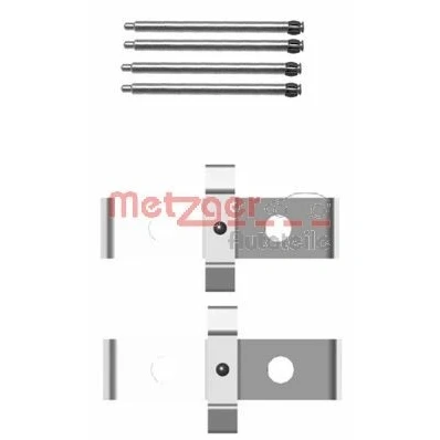 Bilde av METZGER 109 1674 Tibehørsett, skivebremse belegg TESLA: Model S, X, VOLVO: V70 2, S60 I, OPEL: Insignia A Sports Tourer, Astra J Tourer