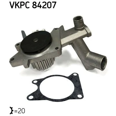 Bilde av SKF VKPC 84207 Vannpumpe for tannremdrift FORD: ESCORT 3 Cabriolet, Sierra Mk2 Sedan, Hatchback