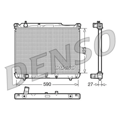Bilde av DENSO DRM47019 Radiator Aluminium 425 590 27 SUZUKI: Grand Vitara 1 SUV