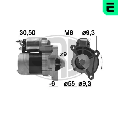 Bilde av ERA 220392A Starter 12 0,7 9 PEUGEOT: Partner I Van, 206 Hatchback, 307 CITROËN: C3 Berlingo II, / First