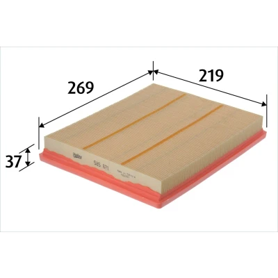Bilde av VALEO 585871 Luftfilter 37 219 Filterinnsats BMW: 3 Touring, Sedan, 1 Hatchback
