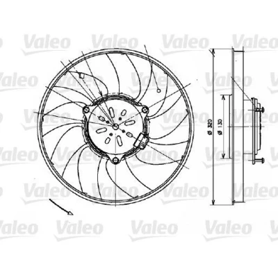 Bilde av VALEO 696082 Kjølevifte 320 12 310