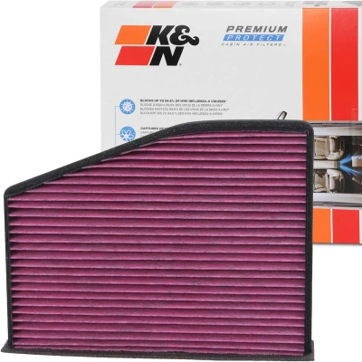 Bilde av K&amp;N Filters DVF5071 Kupéfilter Karbonfilter 285 57 kvadratisk VOLKSWAGEN: Tiguan I, GOLF 6, Passat B6 Variant, SKODA: Octavia 2 Combi