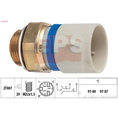 Bilde av EPS 1.850.701 Temperaturbryter, radiator ventilator M22x1,5 Made in Italy OE Equivalent