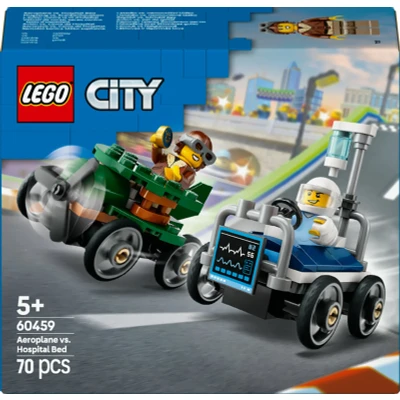 Bilde av LEGO City 60459 Racerbilpakke flybil mot sykesengbil Byggesett Plast