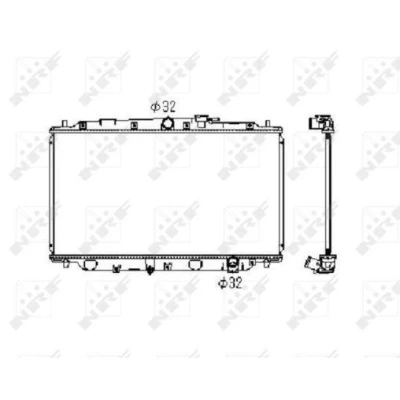 Bilde av NRF 506743 Radiator Aluminium 698 375 16 Kjøleribber loddet HONDA: PRELUDE 4