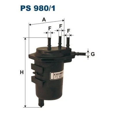 Bilde av FILTRON PS 980/1 Drivstoffilter ledningsfilter 8 RENAULT: MEGANE 2 Kombi, SCENIC