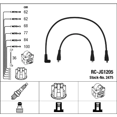 Bilde av NGK 2475 Pluggledninger 7