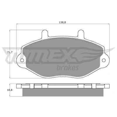 Bilde av TOMEX brakes TX 11 92 Bremseklosser framaksel FORD: Transit Mk4 Minibuss, Van