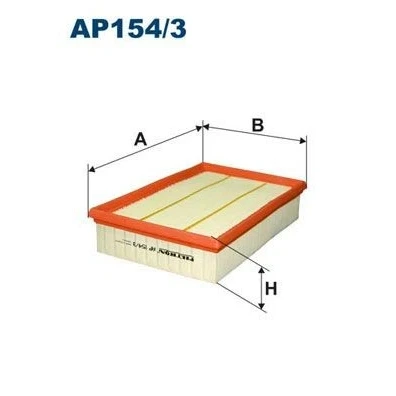 Bilde av FILTRON AP 154/3 Luftfilter 57 180 282 Filterinnsats NISSAN: Pathfinder 3, NP300 Navara Pick up