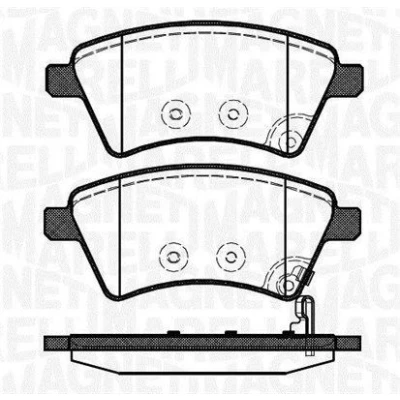 Bilde av MAGNETI MARELLI 363916060241 Bremseklosser med akustisk slitasjevarsel SUZUKI: SX4 I Hatchback