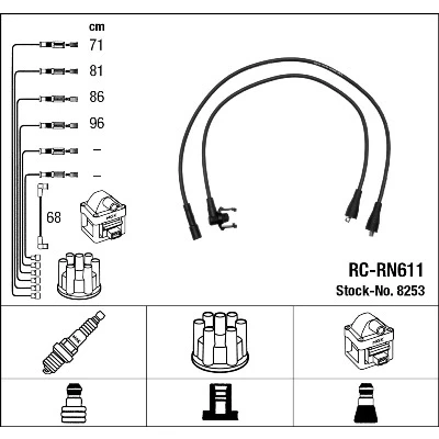 Bilde av NGK 8253 Pluggledninger 5
