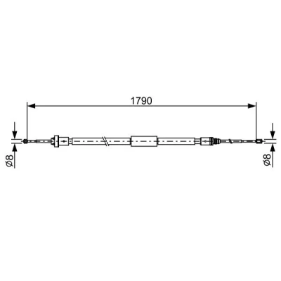 Bilde av Tautrekk, parkeringsbrems BOSCH 1 987 482 495