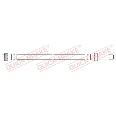 Bilde av QUICK BRAKE 37.041 Bremseslange 245 M10x1 VOLKSWAGEN: Transporter 5, 5 Bus, Multivan (7HM