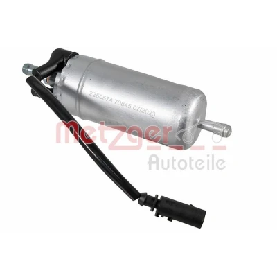 Bilde av METZGER 2250574 Drivstoffpumpe elektrisk uten holder VOLKSWAGEN: Golf 7, Caddy 3, Transporter 5, SKODA: Octavia 2 Combi, Superb II Stasjonsvogn