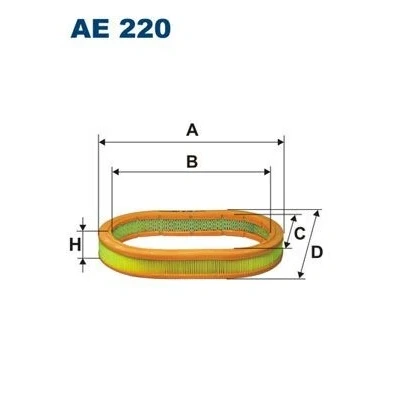 Bilde av FILTRON AE 220 Luftfilter 48 327 Filterinnsats FORD: ESCORT 4, 3, 4 Cabriolet