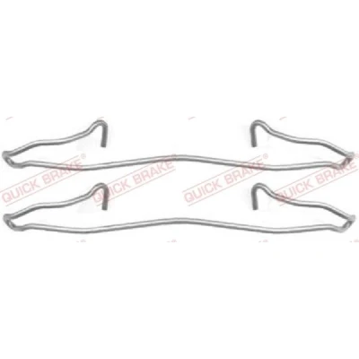 Bilde av QUICK BRAKE 109 1057 Tibehørsett, skivebremse belegg FORD: Sierra Mk2 Sedan, Hatchback, ESCORT 4, TOYOTA: HILUX 5 Pick up