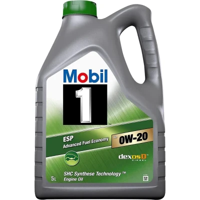 Bilde av Mobil ESP x2 0W 20 5l Motorolje 153685 TOYOTA: Prius III Hatchback, Auris Avensis Stasjonsvogn, LEXUS: IS 3, AUDI: A4 B9 Avant